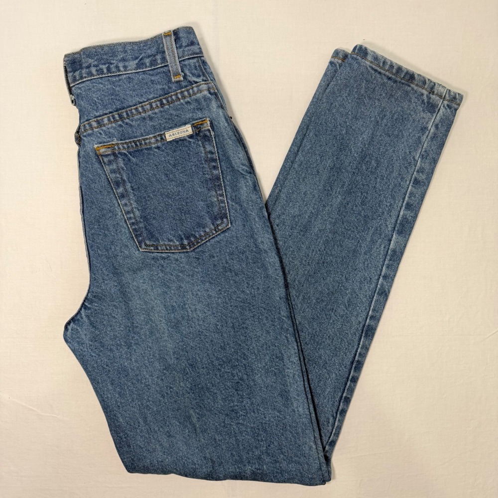 Vintage Y2K Arizona‎ Jean Company Womens 9 Long Straight Blue Denim Jeans Cotton